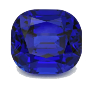 Same tanzanite after recutting, 27.21 carats, window eliminated