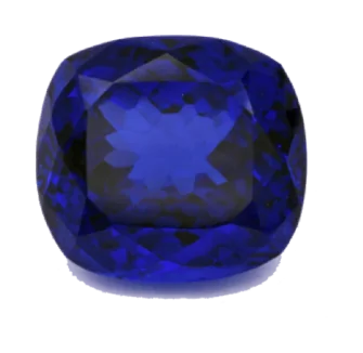 Tanzanite before recutting, 31.45 carats, showing a visible window